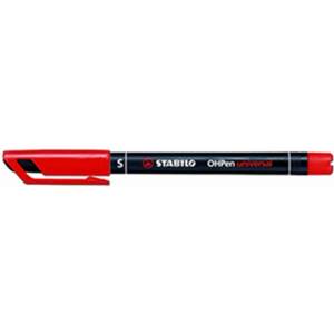 STABILO Алкохолен маркер 0, 4 мм, STABILO "OHPen S", червен 841/40 (841/40)