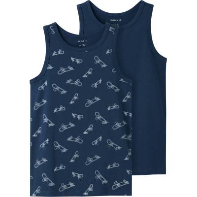 Name it Детски топ Name it Kid's Tank Top Titan Skater 2-Packs Top - Titan / Titan - размер 158/164 (EU) (704-6377-0115)