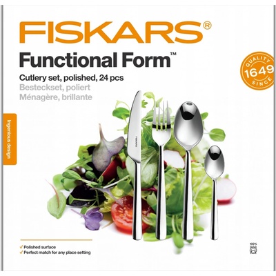 Fiskars 856124 Souprava příborů lesk 24 ks