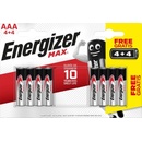 Baterie primární Energizer Max AAA 8 ks 961014