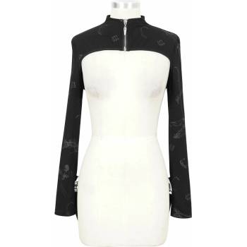 Image 1 of Devil fashion дамска блуза devil fashion - Плетен шал със щампа кост- ca024