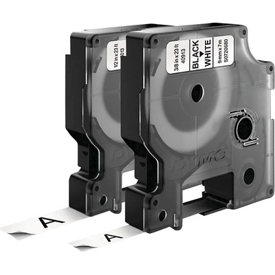 DYMO 40913, 45013 páska do štítkovača sada 2 ks Farba pásky: biela Farba písma: čierna 9 mm, 12 mm 7 m