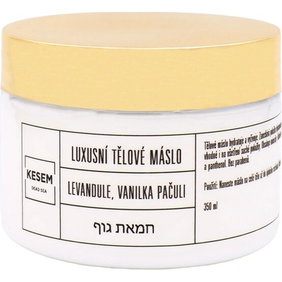 KESEM Luxury Body Butter Lavender Vanilla & Patchouli telové maslo levandule vanilka a pačuli 350 ml