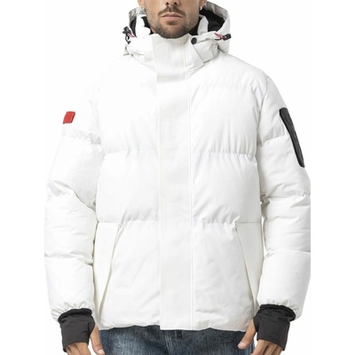 Cipo & Baxx pánska bunda CM228 WHITE Biela