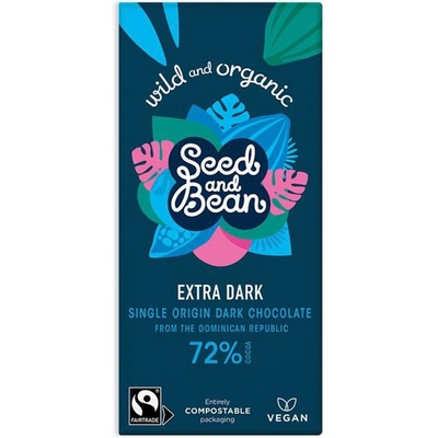 Seed and Bean Bio extra hořká 72% 85 g