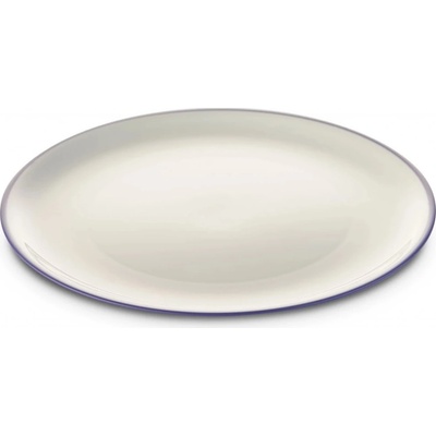 Omada Talíř SANALIVING Dinner Plate 24 x 2 cm bílá/fialová