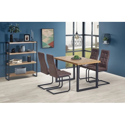 Halmar Разтегателна маса horus дъб / черно