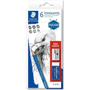 STAEDTLER Молив Mars Lumograph 100 комплект (6) (61 100 C6)