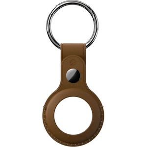 SwitchEasy Стилен ключодържател от естествена кожа за Apple AirTag - SwitchEasy Wrap Leather Keyring (кафяв) (GS-117-187-117-146)