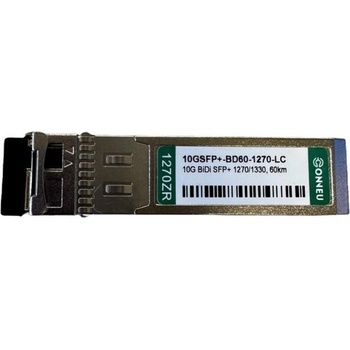 Conneu 10GBase-ZR BiDi SFP+ модул, SFM, 1270-1330 nm, 60 км (10GSFP+-BD60-1270-LC)