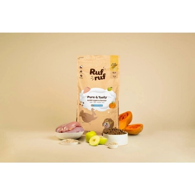 RUFRUF Pure & Tasty Light & Senior krůta s pohankou a probiotiky 6 kg