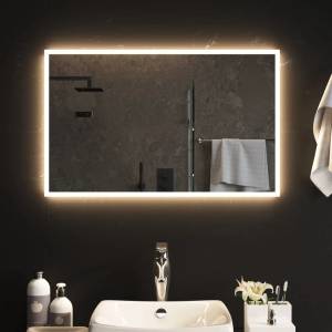vidaXL LED огледало за баня, 50x80 см (3154080)