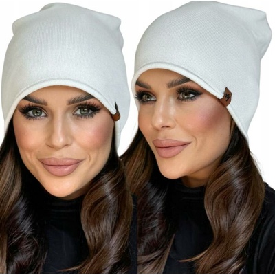 Fashionweek Bavlněná dámská čepice S2923 krémová