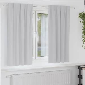 Pure Line Home Плътни завеси в цвят светлосив с комбиниран перделък, 2 бр. , 140 x 175 см