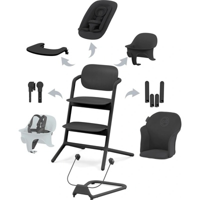Cybex Lemo 4 v 1 SET 2025 Stunning Black – Zboží Mobilmania
