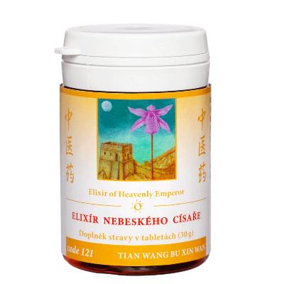 TCM Herbs Elixír nebeského císaře (121) TIAN WANG BU XIN WAN 100 tablet