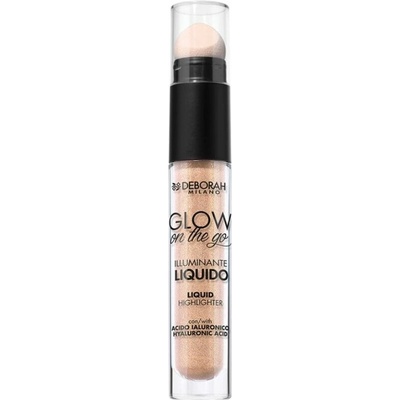 Deborah Milano tekutý rozjasňovač s kyselinou hyaluronovou Glow On the Go! 4,6 g