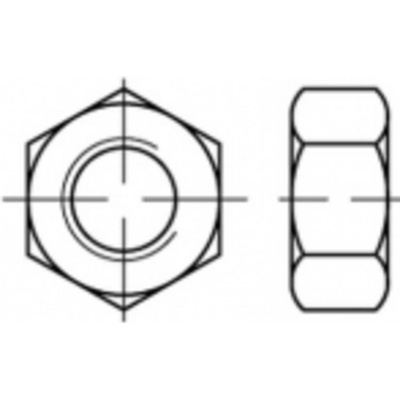 TOOLCRAFT TO-5416503 šesťhranné matice M36 ocel glavanizované zinkom 10 ks