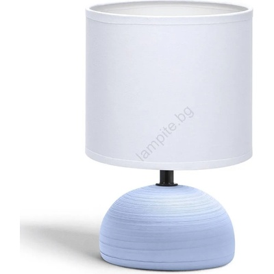 Aigostar - Настолна лампа 1xE14/40W/230V синя/бяла (AI0165)