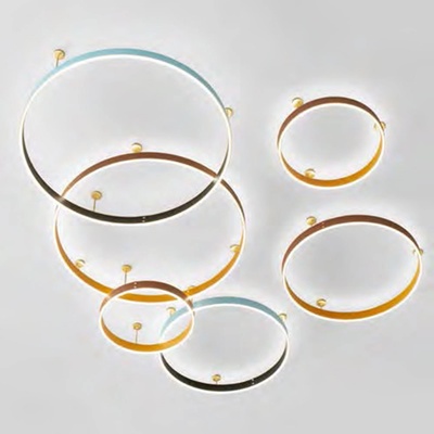 Prestige led ПЕНДЕЛ 327w 3000k КОЖА, МНОГОЦВЕТЕН (955prestige32730mc)