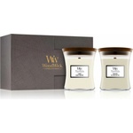 WoodWick Medium Hourglass Gift Set Fireside & Linen 275 g
