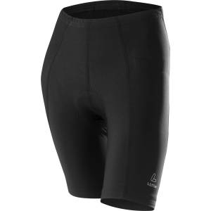 Löffler Дамски шорти за колоездене Löffler Women's Bike Short Tights Basic Cycling bottoms - Black / Grey Melange - размер 42 (EU) (155-0850-0115)
