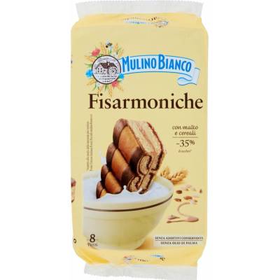 Mulino bianco fisarmoniche koláčiky s jačmenným sladom a kakaom 8 x 33 g