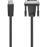 Hama Кабел hama 205018, hdmi мъжко - dvi/d мъжко, 1.5 м, Екраниран, Черен (00205018)