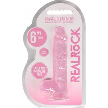 Shots REALROCK Realistic Dildo with Balls Pink 15 cm