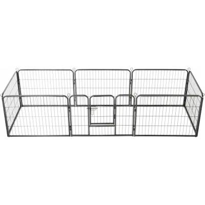 VidaXL Kotec pro psa 170572 240 x 80 x 60 cm ocel práškovaná černá