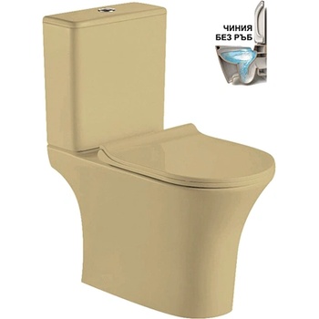 Inter Ceramic МОНОБЛОК С КАПАК ЗАБ. ПАДАНЕ ЗАДНО ОТИЧАНЕ icc 7937beige БЕЖОВ МАТ (icc 7937beige)