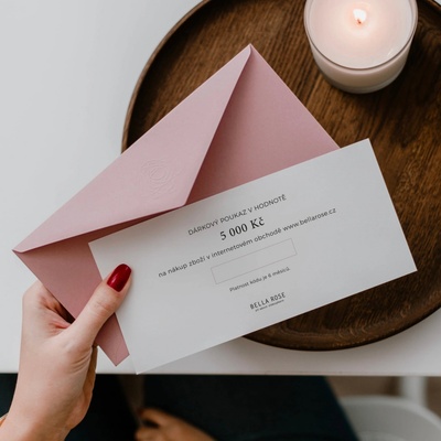 Bella Rose Darčekový poukaz v obálke – 200 EUR
