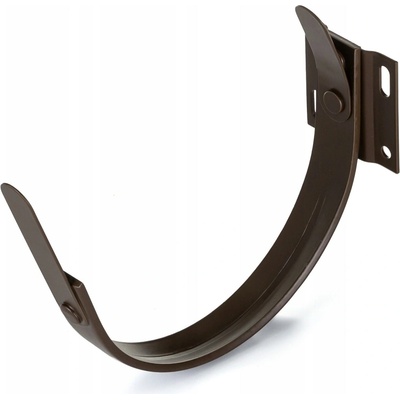 Evromat Hak čelový pre odkvapový žľab 250 mm pozink lak RAL 8017 hnedý