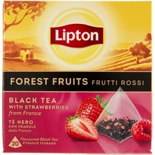 Lipton čierny čaj s jahodami a lesným ovocím 30 g