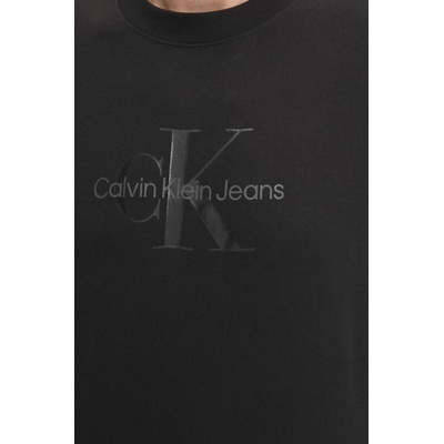 Calvin Klein Jeans Памучна тениска Calvin Klein Jeans в черно с принт J30J327109 (J30J327109)