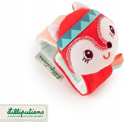 lilliputiens chrastítko na zápěstí liška alice
