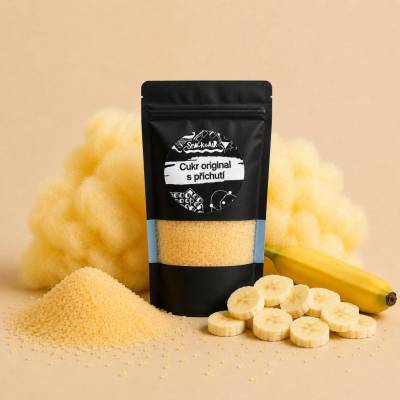 SnackAir Cukr Banán na cukrovou vatu a sladký popcorn 200 g
