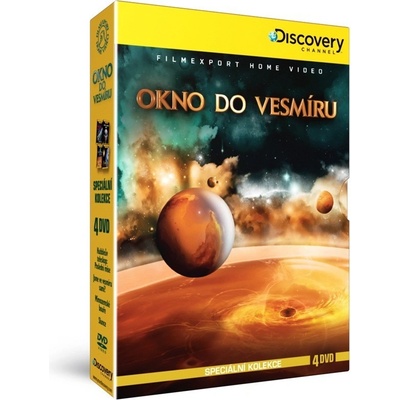 Okno do vesmíru: Hubbleův teleskop: Poslední mise + Jsme ve vesmíru sami? + Mimozemské bouře + Slunce, 4 digipack DVD