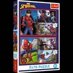 Trefl Puzzle - 2x70 - Spider Stories - Disney Marvel Spiderman Trefl 34443