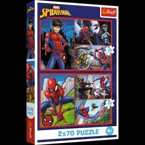 Trefl Puzzle - 2x70 - Spider Stories - Disney Marvel Spiderman Trefl 34443