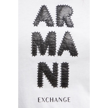 Giorgio Armani Памучна тениска Armani Exchange в бяло 6DYT39 YJ3RZ (6DYT39.YJ3RZ)