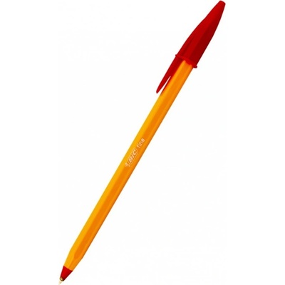BIC Химикалка BIC ORANGE FINE, червен цвят на писане, 0.8 mm, оранжева, продава се в опаковка от 20 бр (OK27)