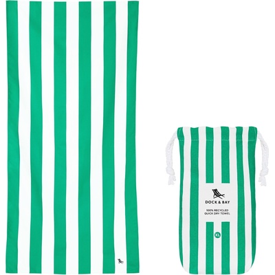 Dock & Bay Плажна кърпа бързосъхнеща, 90 x 200 см, зелен (TOWLB-CAB-XL-GREEN-R)