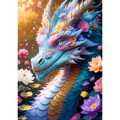 Trefl - Puzzle Colorful Dragon - 1 000 piese