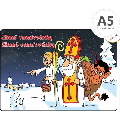 Omaľovánka A5 Zimná