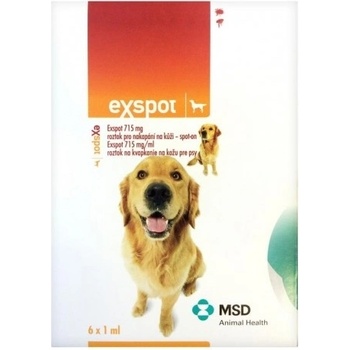 EXspot Spot-On 715 mg/ml roztok 6 x 1 ml