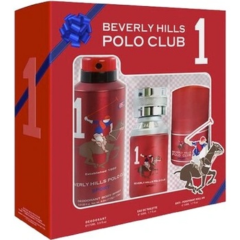 Beverly Hills Polo Club Sport 1 подаръчен комплект с тоалетна вода 50мл и део рол-он 50мл за мъже 1 бр