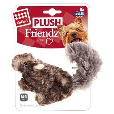 pes GiGwi Plush Friendz veverka šedá – Hledejceny.cz