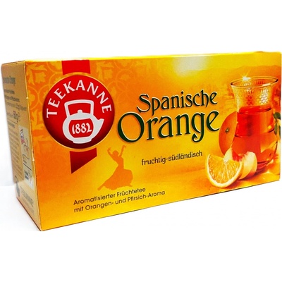 TEEKANNE SPANISCHE ORANGE ovocný čaj s příchutí španělských pomerančů a broskví 20 x 2,25 g
