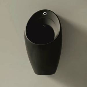 Inter Ceramic Писоар със скрито захранване Inter Ceramic и електронно задвижване, матово черно (3432B)